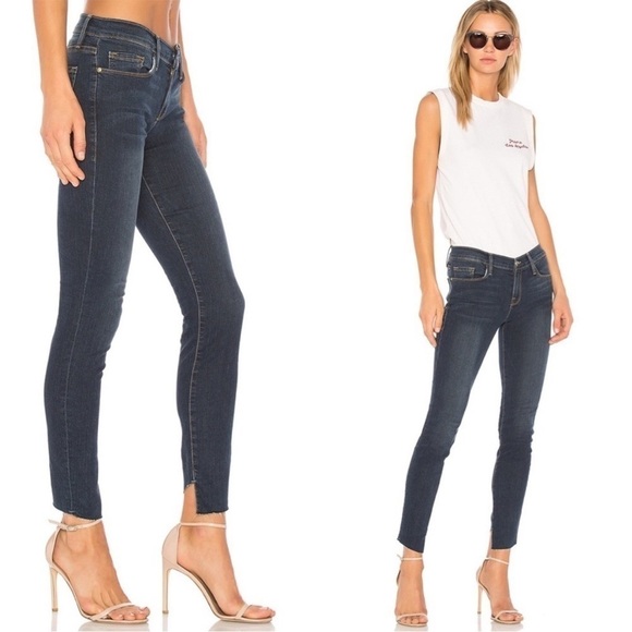 Frame Denim Denim - FRAME Le Skinny de Jeanne Cascade hem jeans size 26 NWT